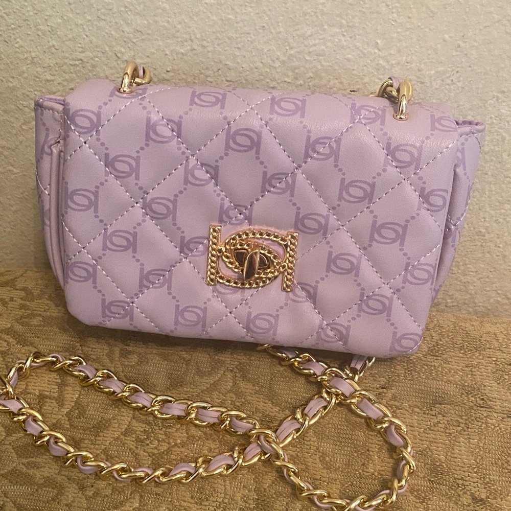 Bebe Liv Monogram Small Crossbody Bag